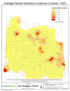 Sclerotinia Incidence Map