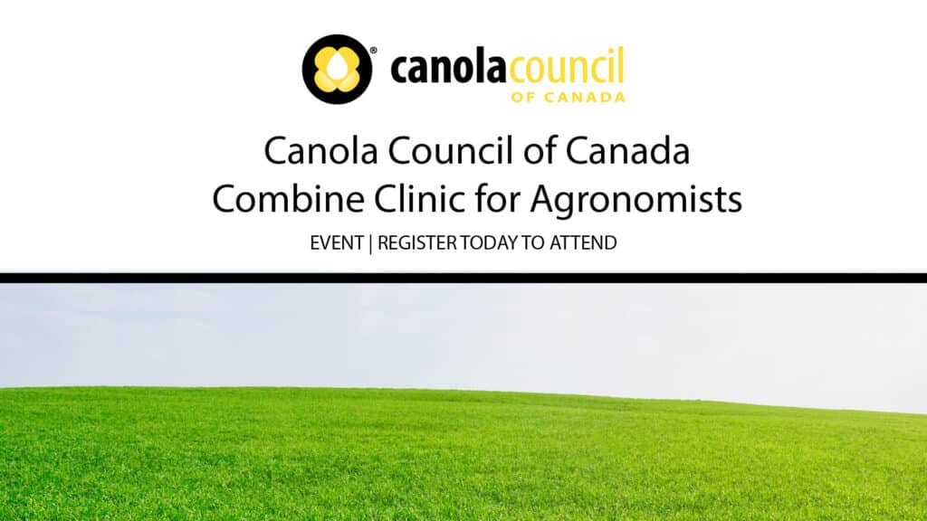 Canola Council of Canada Combine Clinic for Agronomists