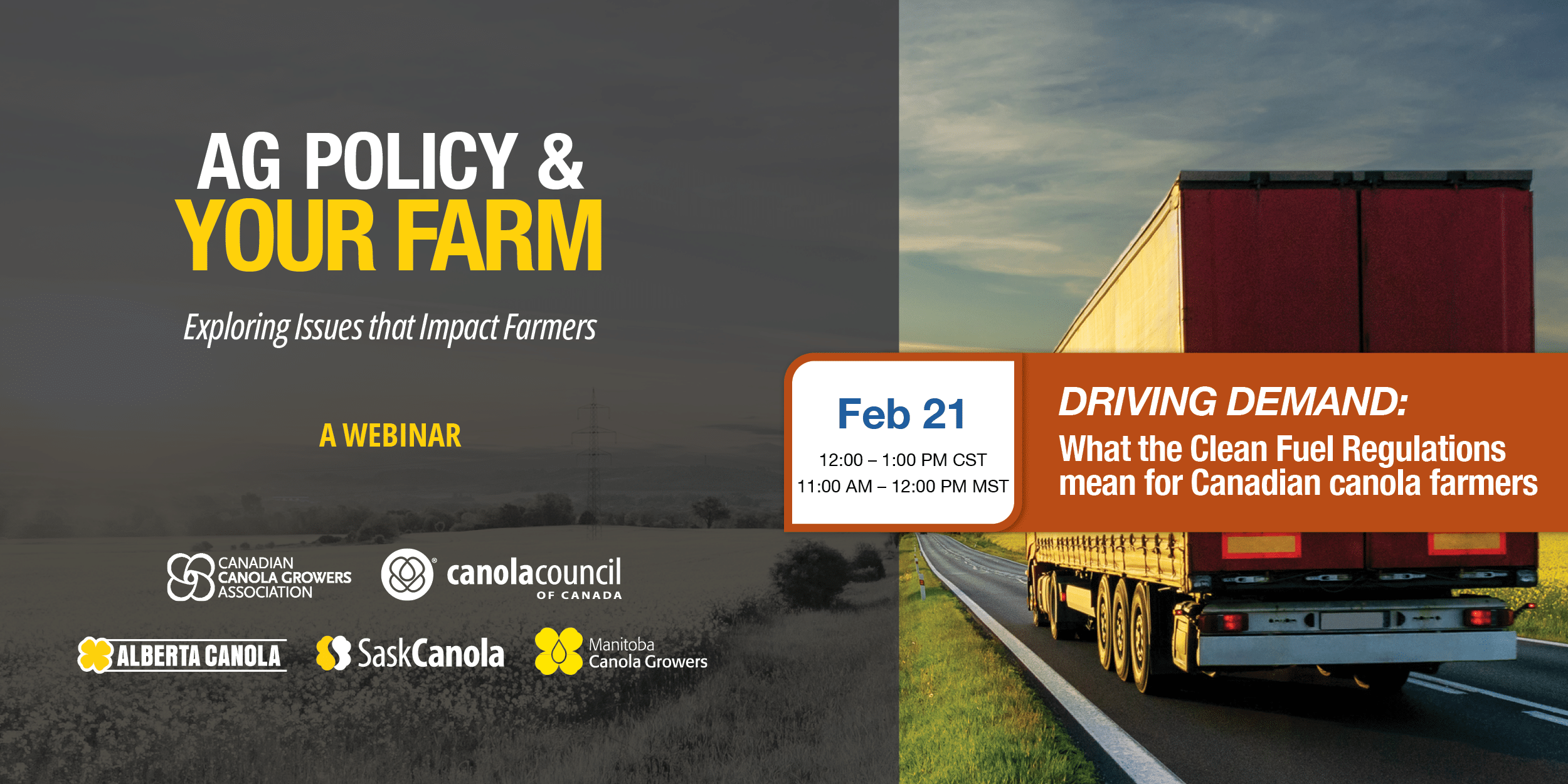 Driving demand: What the Clean Fuel Regulations mean for Canadian canola farmers