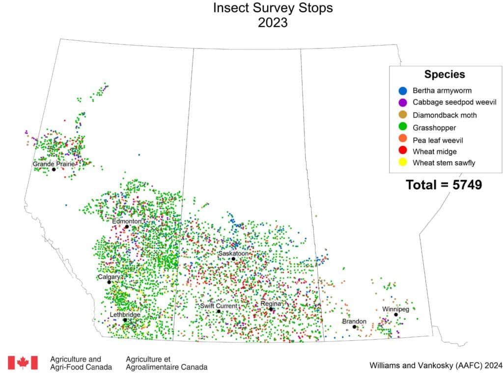 PPMN 2023 map of survey stops